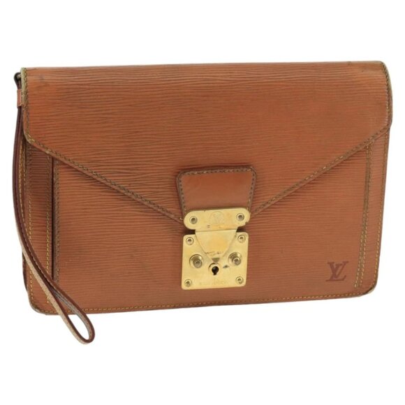 LOUIS VUITTON Epi Serie Dragonne Hand Bag Brown M52618 LV Auth bs19560 - Picture 1 of 16